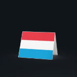 Cartão Bandeira do Luxemburgo<br><div class="desc">Produtos de Sinalizador Mundial Personalizáveis - Sinta-se livre para adicionar seu próprio texto.</div>