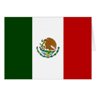 Cartão Bandeira do México