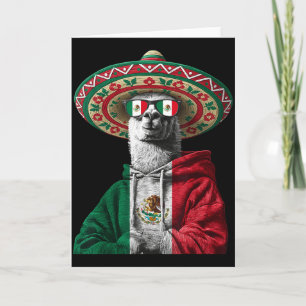 Cartão Bandeira do México Orgulho Mexicano Raízes Mexican