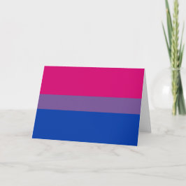 Cartão Bandeira do Orgulho Bissexual
