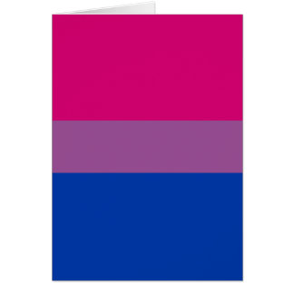 Cartão Bandeira do Orgulho Bissexual