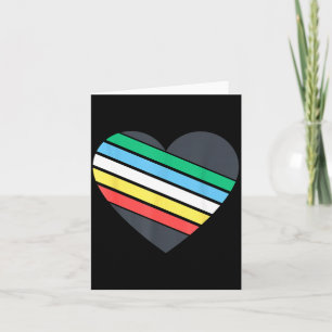 Cartão Bandeira do orgulho da deficiência julho mês do or