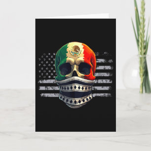 Cartão Bandeira do Orgulho Mexicano Americano dos EUA Raí