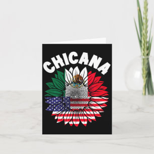 Cartão Bandeira do Orgulho Mexicano Chicana Raízes do Méx