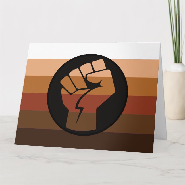 Cartão Bandeira do Orgulho POC (Frente)