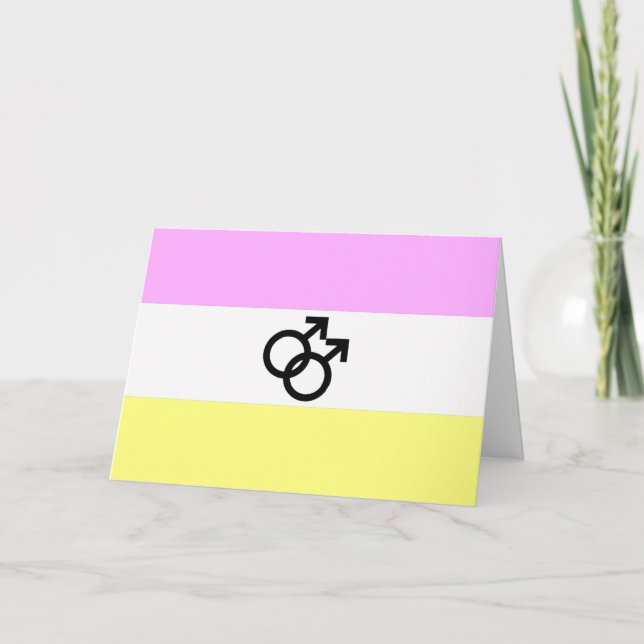 Cartão Bandeira do Orgulho Twink (Frente)