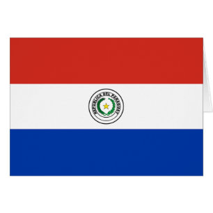 Cartão Bandeira do Paraguai