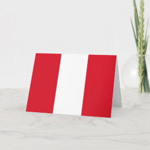 Cartão Bandeira do Peru