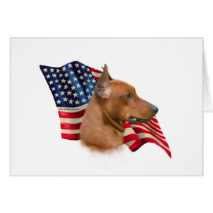 Cartão Bandeira do Pinscher Alemão