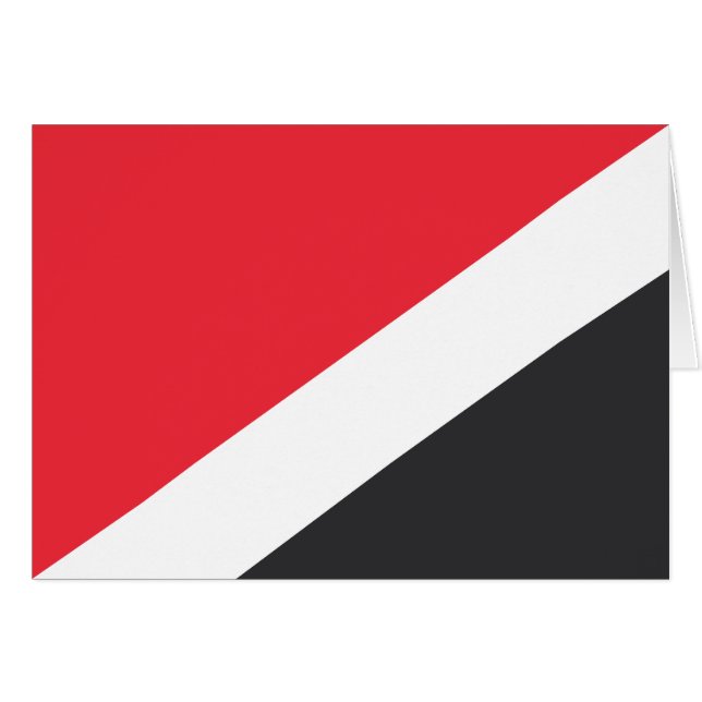 Cartão Bandeira do Principado de Sealand (Frente Horizontal)