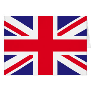 Cartão bandeira do reino unido