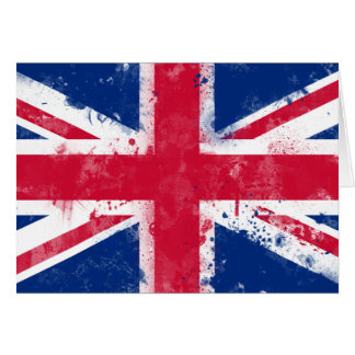 Cartão Bandeira do Reino Unido ou do Jack da União