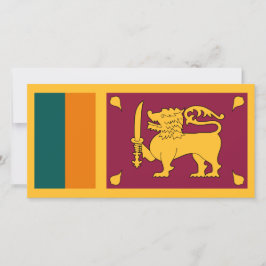 Cartão Bandeira do Sri Lanka