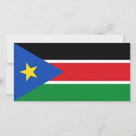 Cartão Bandeira do Sudão do Sul (África)