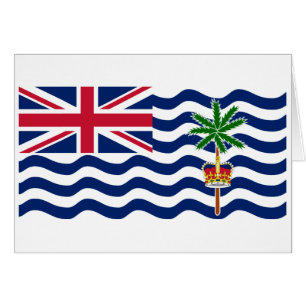 Cartão Bandeira do Território Britânico do Oceano Índico