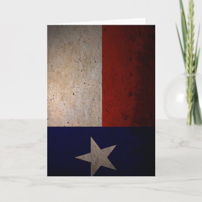 Cartão Bandeira do Texas (Frente)