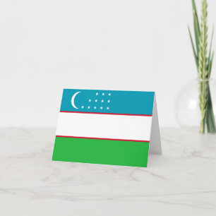 Cartão Bandeira do Uzbequistão