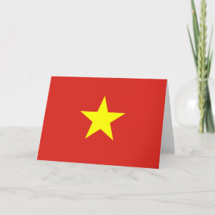 Cartão Bandeira do Vietname