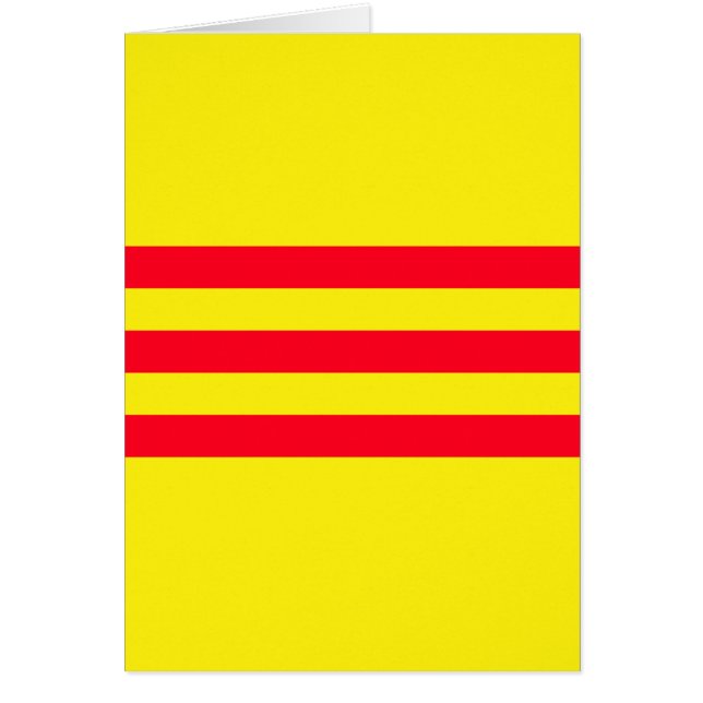 Cartão Bandeira do Vietname do Sul (Frente)