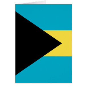 Cartão Bandeira dos Bahamas