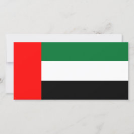 Cartão Bandeira dos Emirados Árabes Unidos