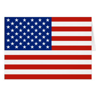 Cartão Bandeira dos EUA