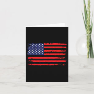Cartão Bandeira dos EUA 4 de Julho Bandeira Americana Est