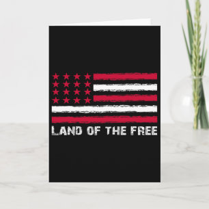 Cartão Bandeira Dos EUA Terra De Americanos Livres 4 De J