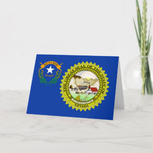 Cartão Bandeira e Selo de Nevadan, Bandeira de Nevada