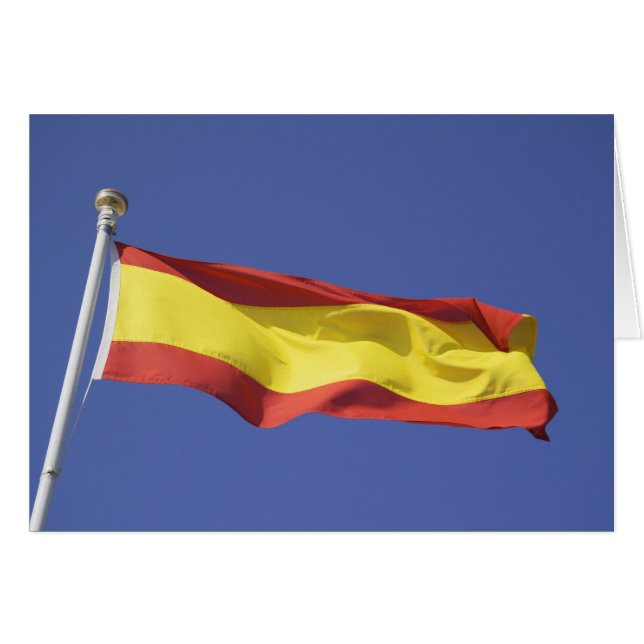 Cartão Bandeira Espanhola RF) (Frente Horizontal)