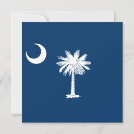 Cartão Bandeira Estadual da Carolina do Sul