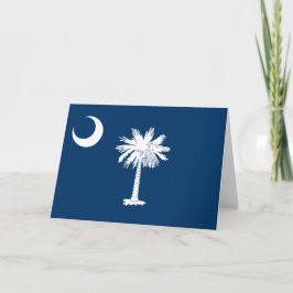Cartão Bandeira Estadual da Carolina do Sul