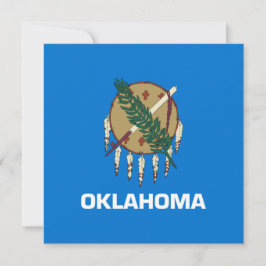 Cartão Bandeira Estadual de Oklahoma
