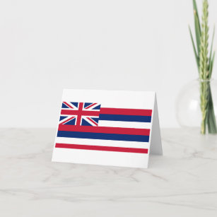 Cartão Bandeira estatal do Havaí