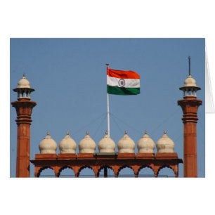 Cartão bandeira forte delhi