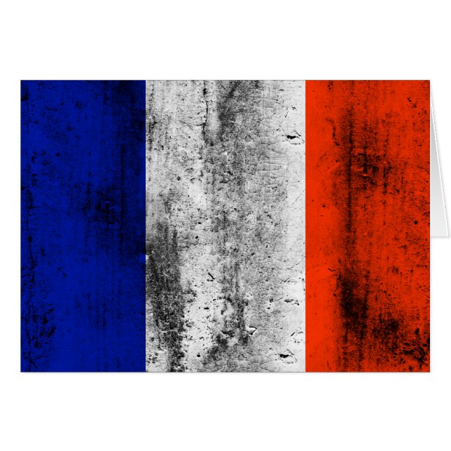 Cartão bandeira frança (Frente Horizontal)