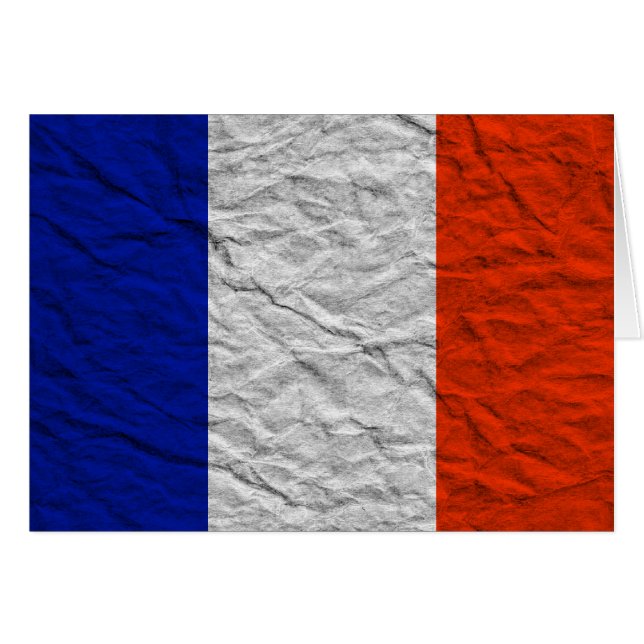 Cartão bandeira frança (Frente Horizontal)