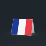 Cartão Bandeira França (Francês)<br><div class="desc">Produtos de Sinalizador Mundial Personalizáveis - Sinta-se livre para adicionar seu próprio texto.</div>