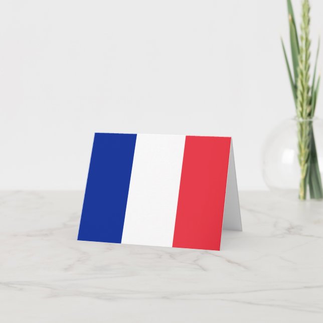 Cartão Bandeira França (Francês) (Frente)