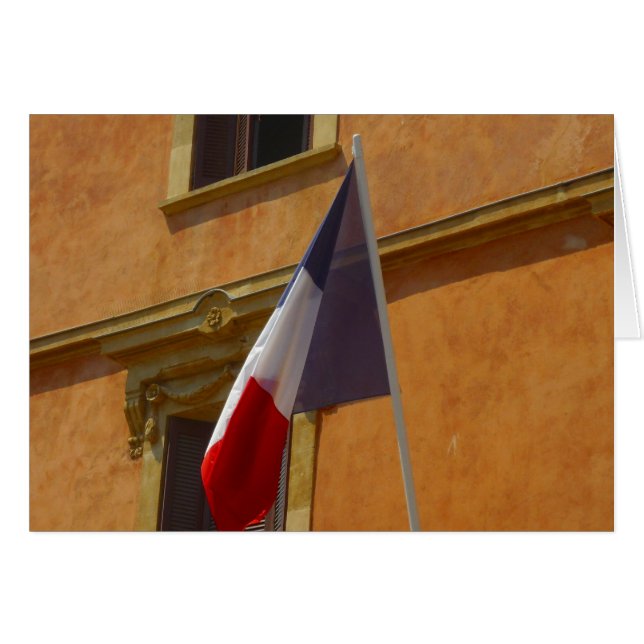 Cartão bandeira francais (Frente Horizontal)
