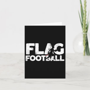 Cartão Bandeira Futebol Silhouette