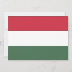 Cartão Bandeira Húngara
