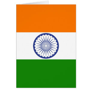 Cartão Bandeira indiana