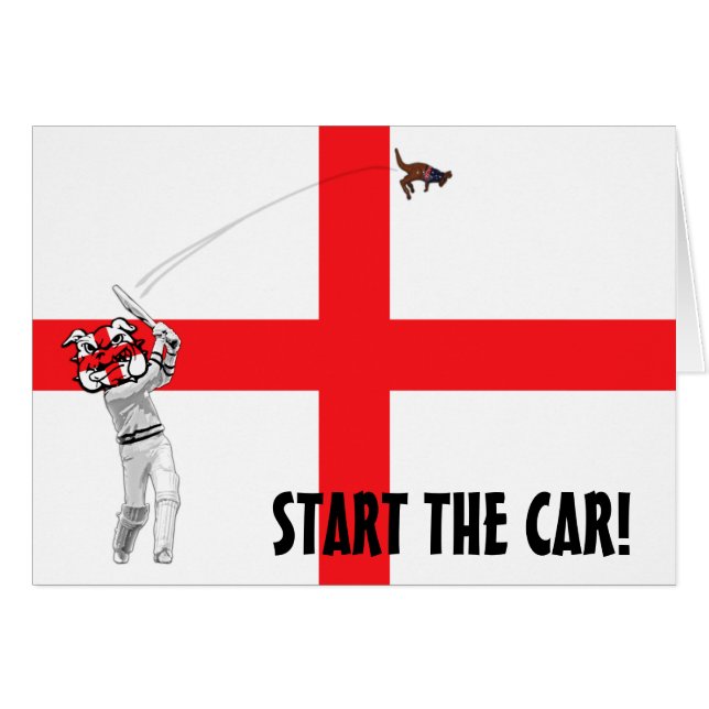 Cartão Bandeira inglesa (Frente Horizontal)