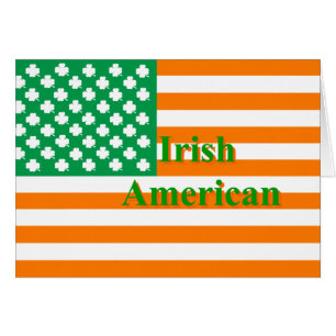 Cartão Bandeira irlandesa america