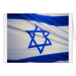 Cartão Bandeira israelita