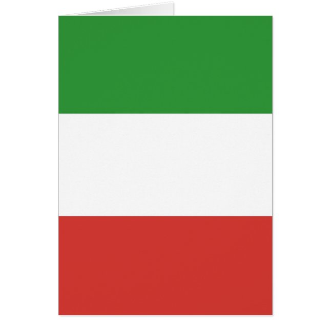 Cartão Bandeira italiana (Frente)