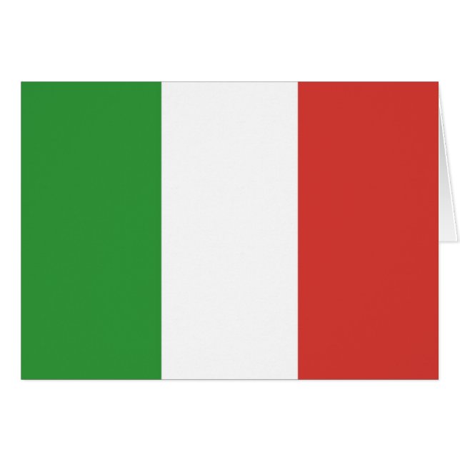 Cartão Bandeira italiana (Frente Horizontal)