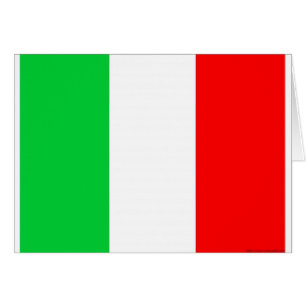 Cartão bandeira italiana - Bandeira italiana