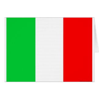 Cartão bandeira italiana - Bandeira italiana
